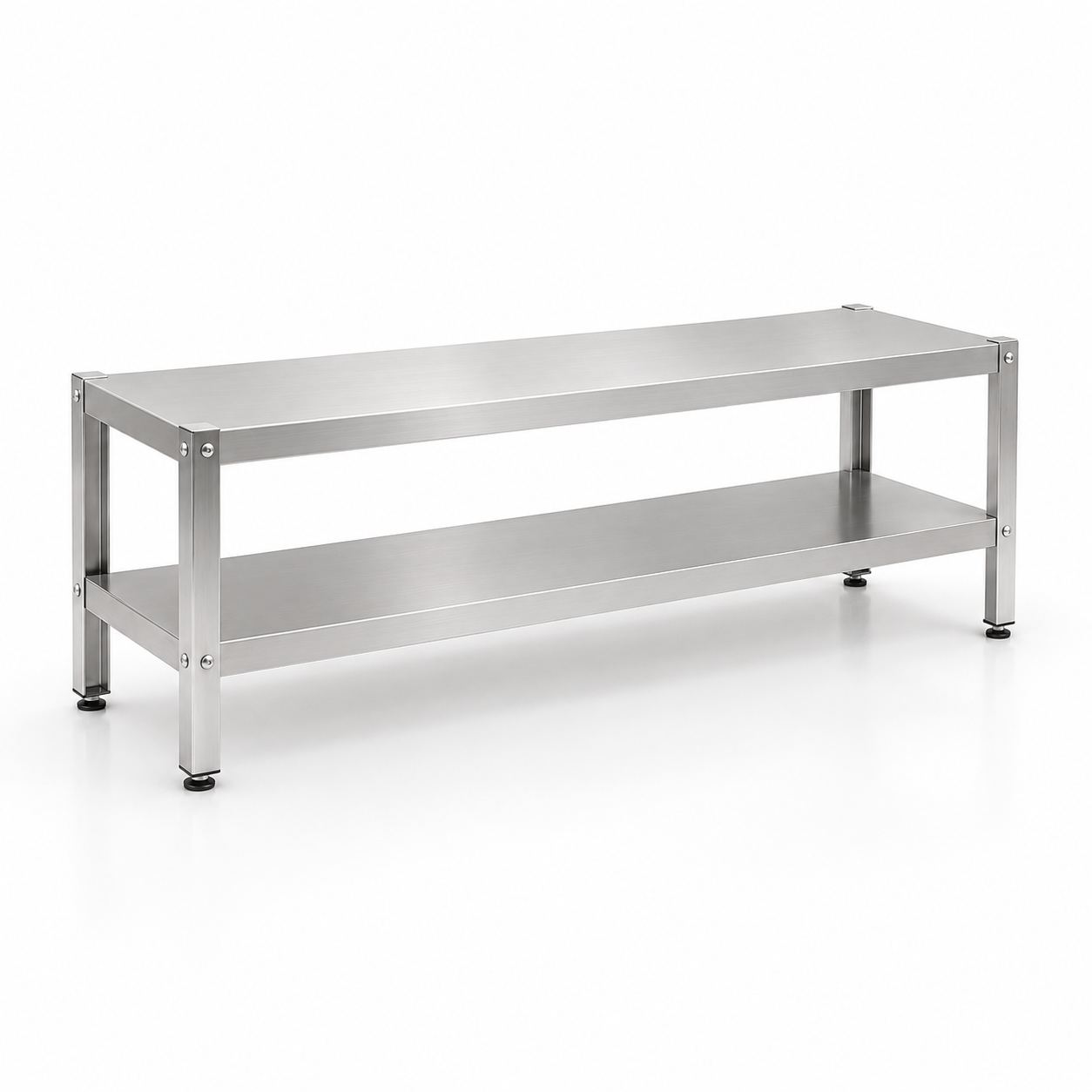 CCARE MEJA RAK STAINLESS 2 TINGKAT – COMMERCIAL WORK TABLE PREMIUM - Gambar 3